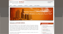 Desktop Screenshot of kothariworld.com